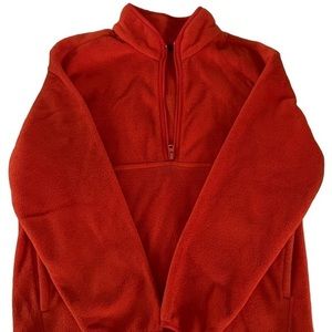 Sandra mock neck half-zip blouse